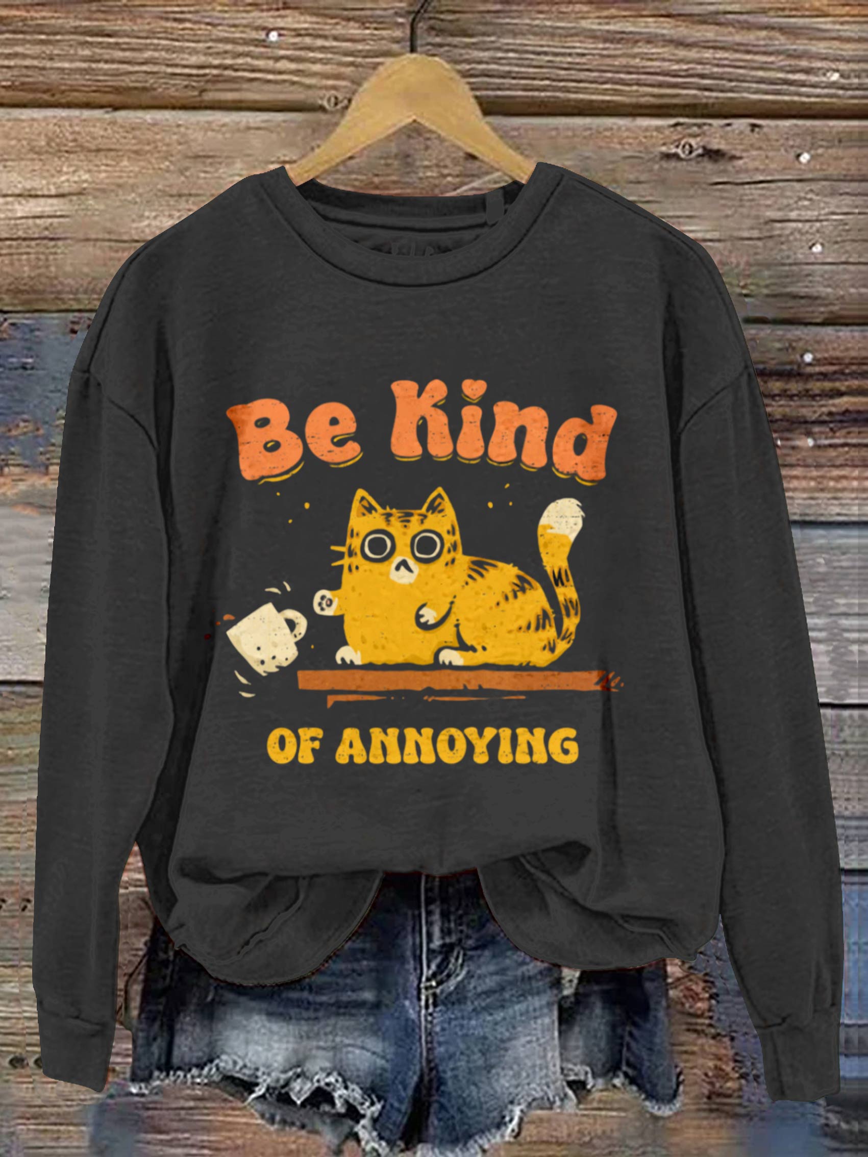 Be Kind Art Print Casual Sweatshirt