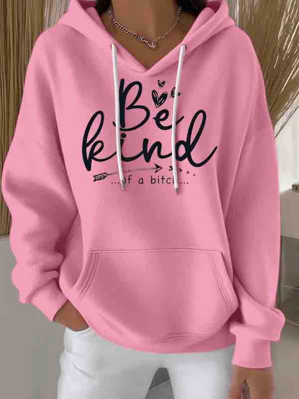 Be Kind Art Casual Hoodie Sweatshirt