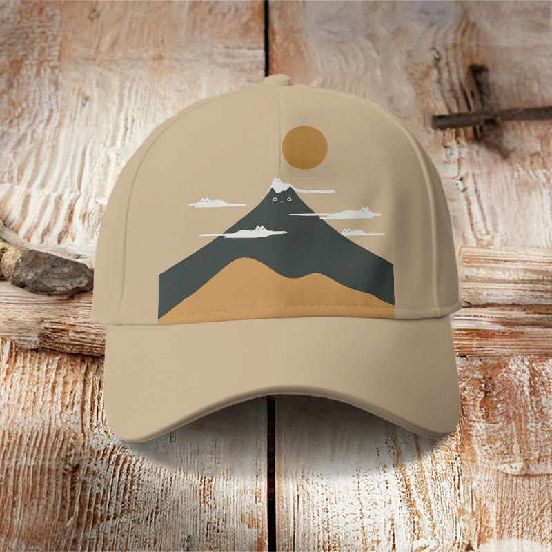 Dashingsoul Japanese Cat Art Print Cap