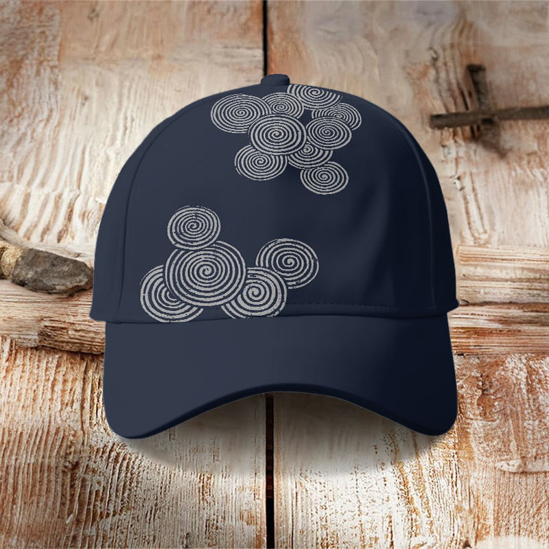 Dashingsoul  Simple Fingerprint Shape Art Print Casual Cap