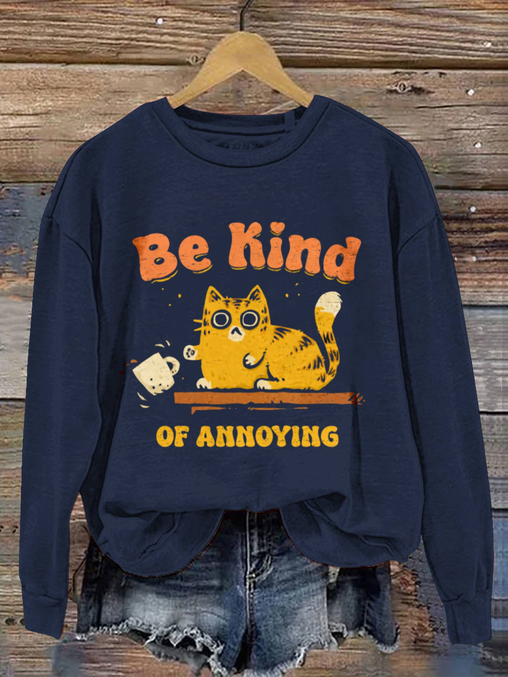 Be Kind Art Print Casual Sweatshirt