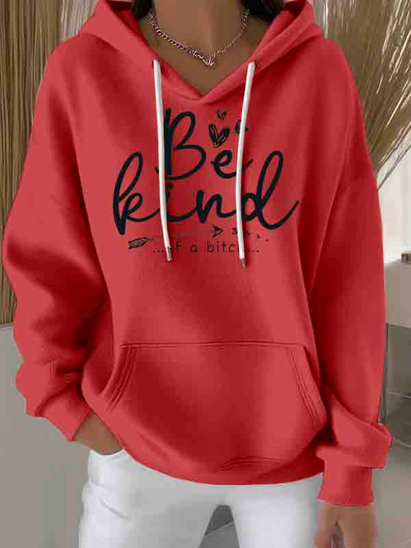 Be Kind Art Casual Hoodie Sweatshirt