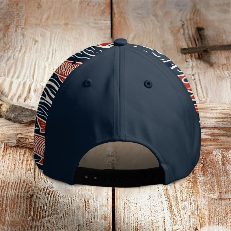 Dashingsoul Funny Wavy Abstract Fish Art Print Casual Cap