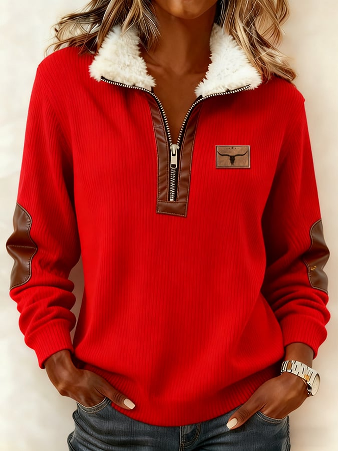 Women's Casual Retro Western Sweatshirt