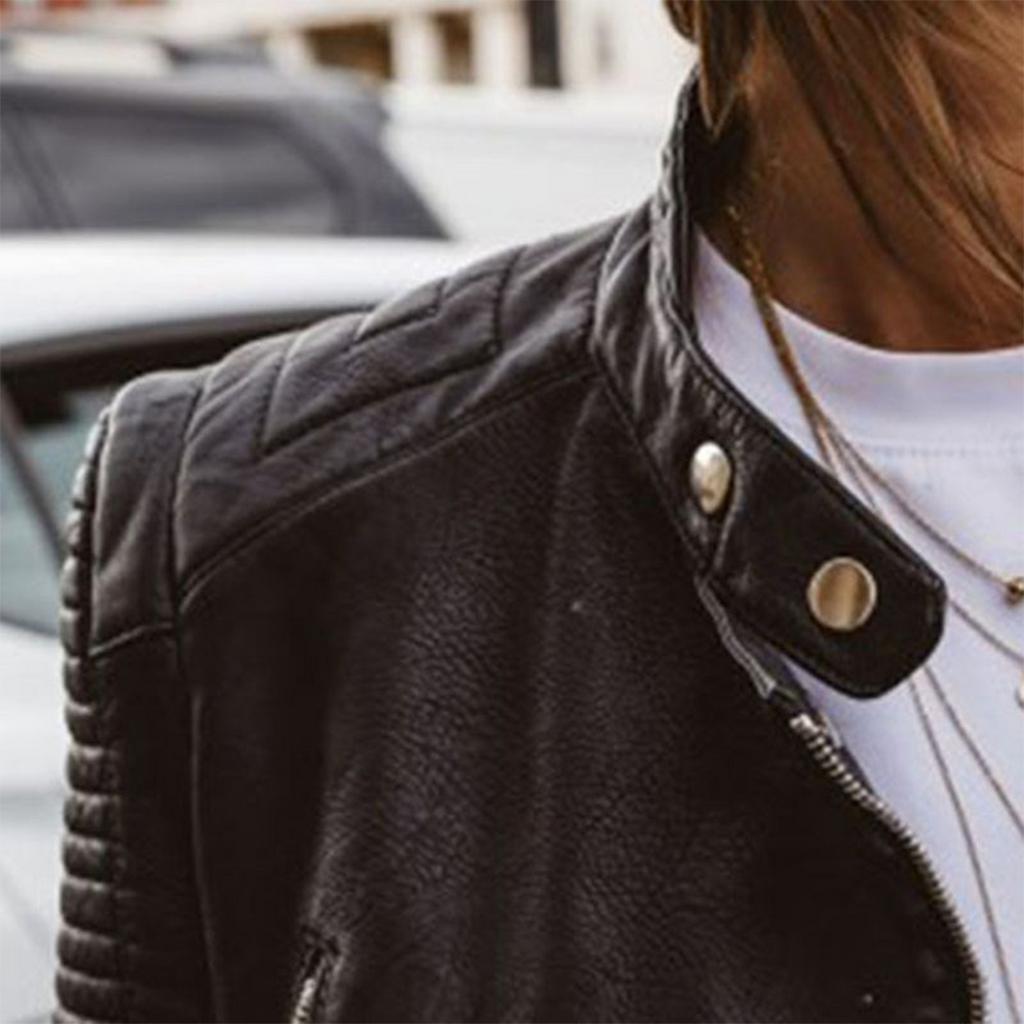 Gloria™ – Soft Black Leather Jacket