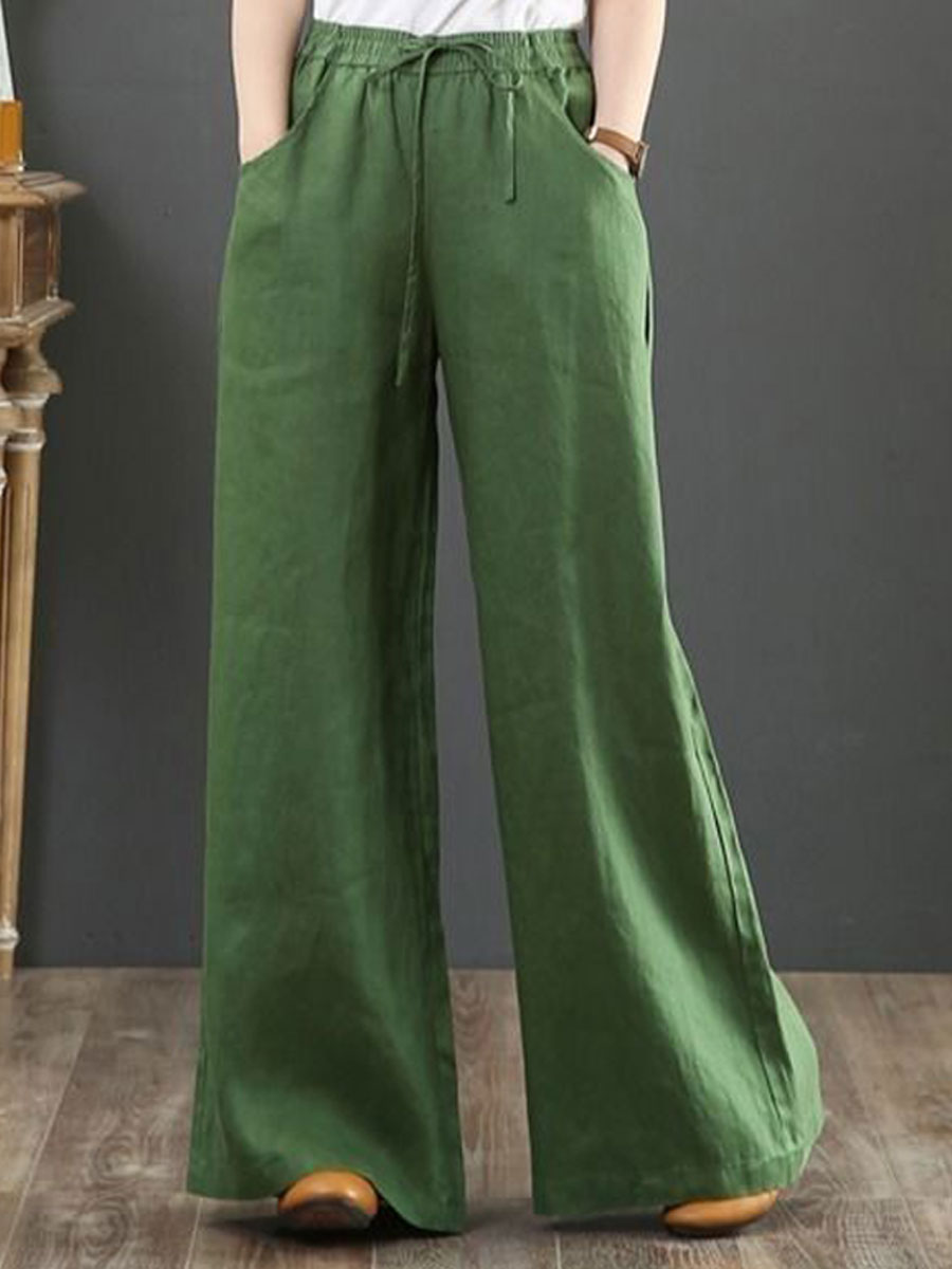 Literary Cotton Linen Women's  Loose Pants