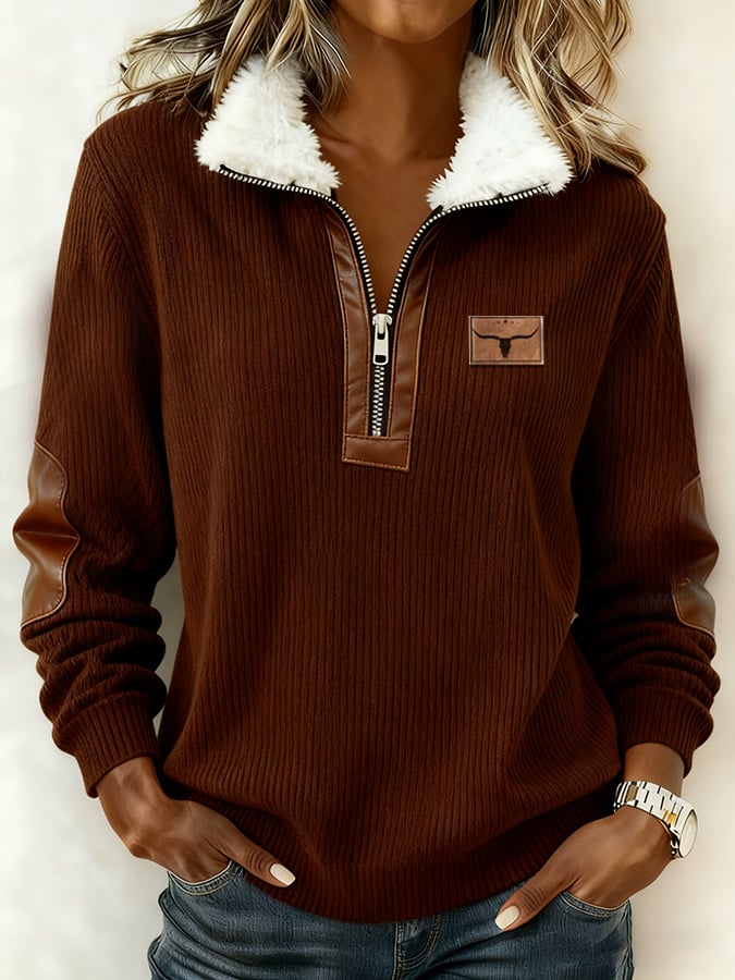 Women's Casual Retro Western Sweatshirt