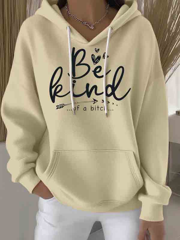 Be Kind Art Casual Hoodie Sweatshirt