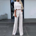 ⏳Time-Limited Special⏰Women's Elegant Crop Top & Wide-Leg Pants Set👖