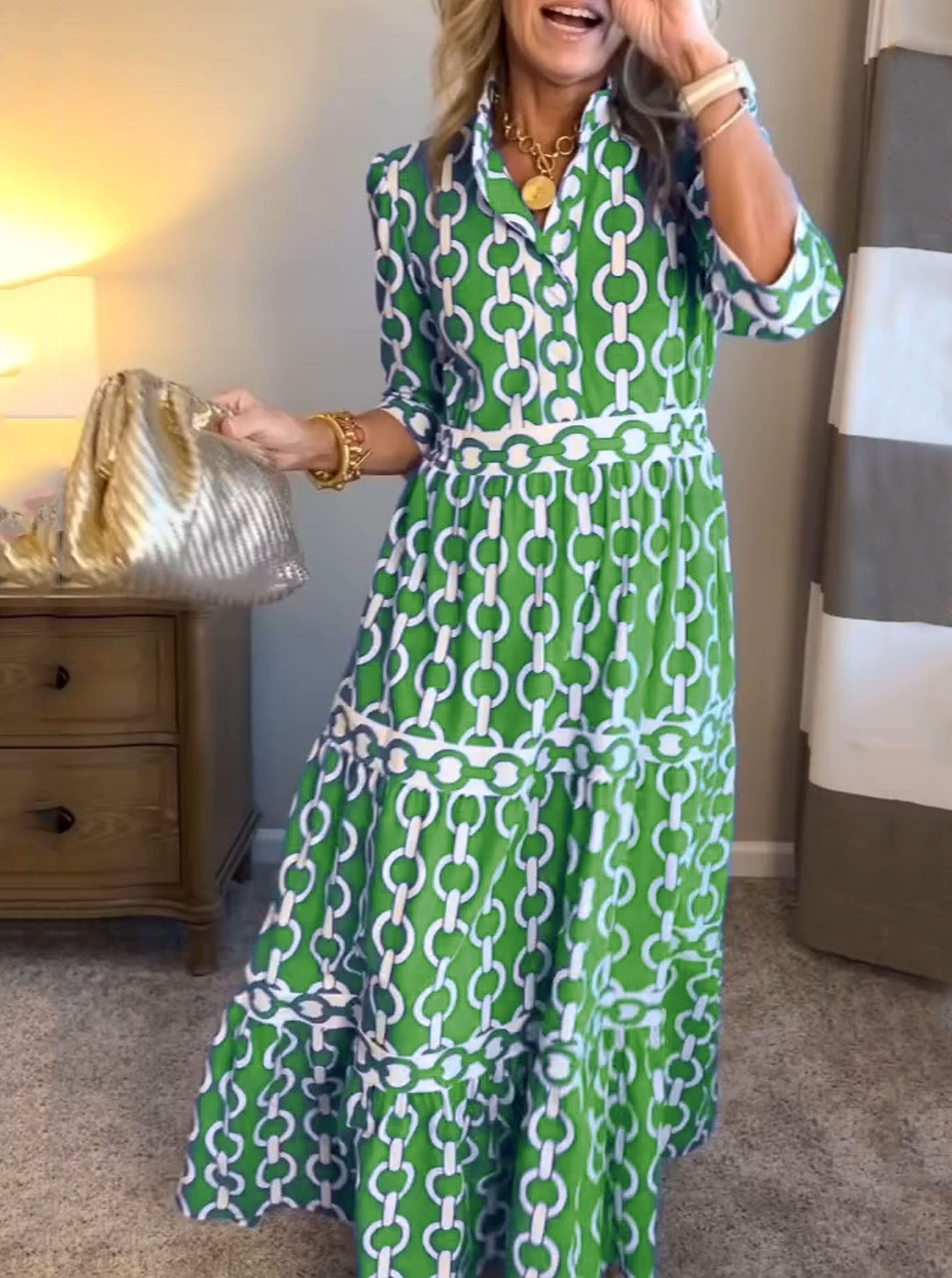 🌸Spring Specials💐 Lapel Printed Dress