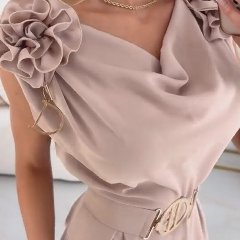 ⏳Time-Limited Special⏰Women's Floral-Embellished Sleeveless Jumpsuit