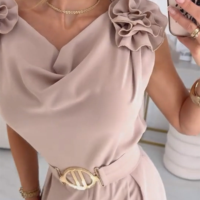 ⏳Time-Limited Special⏰Women's Floral-Embellished Sleeveless Jumpsuit